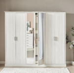 ⁦خزانة ملابس شيفرون B - 6أبواب⁩ - الصورة ⁦2⁩