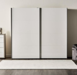 خزانة ملابس بيترا 12 - انزلاقية ببابين مع أدراج