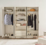 ⁦خزانة ملابس ريبل - 6 أبواب بأدراج⁩ - الصورة ⁦3⁩