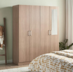 خزانة ملابس أوتيس 31 - بـ 4 أبواب ومرآة ودرج - الصورة 3