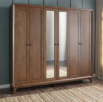 ⁦خزانة ملابس ليرا 17 - 6 أبواب⁩ - الصورة ⁦2⁩