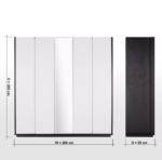 ⁦خزانة ملابس تشاركول - 5 أبواب⁩ - الصورة ⁦4⁩