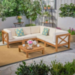 جلسة خارجية قطعتين لون اييض