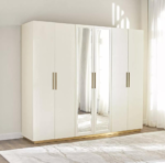 ⁦خزانة ملابس إيفرين 54 - 6 أبواب بأدراج⁩ - الصورة ⁦5⁩