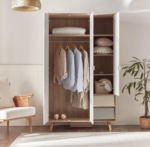 ⁦خزانة ملابس سكاندي 38 - 3 أبواب بأدراج⁩ - الصورة ⁦5⁩