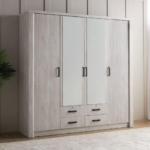 خزانة ملابس ميدلي 32 - بـ4 أبواب وأدراج