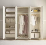 ⁦خزانة ملابس ميزون - 6 أبواب بدرج⁩ - الصورة ⁦3⁩