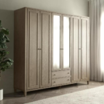 خزانة ملابس ليوبولد 46 - 6 أبواب مع أدراج