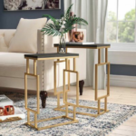 طاولة خدمة ذهبي راقية - Image 2