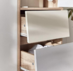 ⁦خزانة ملابس سكاندي 38 - 3 أبواب بأدراج⁩ - الصورة ⁦3⁩