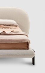 Two-Meter Beige Boucle Bed - Image 3