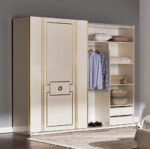 ⁦خزانة ملابس ببابين انزلاقيين مع مرآة - توريا أ 44⁩ - الصورة ⁦2⁩