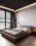 Beige Velvet Angel Bed - Image 2