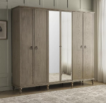 خزانة ملابس يوريكا 26 - 6 أبواب مع أدراج - الصورة 2