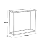 طاولة مدخل ذهبي - Image 2