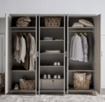 ⁦خزانة ملابس تشارلز 40 - 6 أبواب بدرج⁩ - الصورة ⁦2⁩