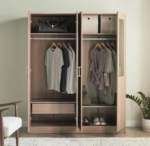 خزانة ملابس أوتيس 31 - بـ 4 أبواب ومرآة ودرج - الصورة 4