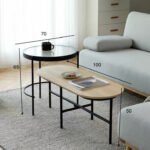 ⁦طاولة كنب اسود و بيج⁩ - الصورة ⁦5⁩