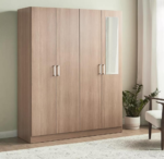 خزانة ملابس أوتيس 31 - بـ 4 أبواب ومرآة ودرج