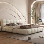 Sloane Beige Linen Bed - Image 3