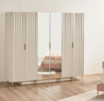 ⁦خزانة ملابس ريبل - 6 أبواب بأدراج⁩ - الصورة ⁦2⁩