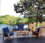 طقم جلسة خارجي اربع قطع لون كحلي - الصورة 3