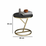 طاولة خدمة صغيرة سوداء - Image 4