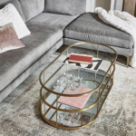 طاولة معدان ذهبي  ادوار مودرن