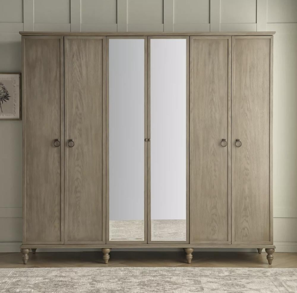 f8f17a17-5047-4bca-af5a-8511e9059d44-1000x988.33333333333-EBTxZyWC6SKxUSoQn0y0QPQMjITFccd6VJibyFmj خزانة ملابس يوريكا 26 - 6 أبواب مع أدراج - الصورة 1