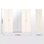 خزانة ملابس كورتني - بـ6 أبواب وأدراج - الصورة 4