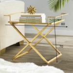 ⁦طاولة خدمة جين ذهبي⁩ - الصورة ⁦4⁩