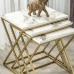 طقم طاولات خدمة ثلاثي