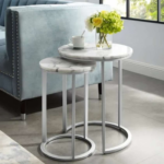 ⁦طقم طاولات خدمة بيضاء⁩ - الصورة ⁦3⁩