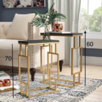 طاولة خدمة ذهبي راقية - Image 4