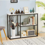 طاولة مدخل اسود و خشب - Image 4