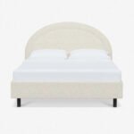 سرير سبيك كتان بيج