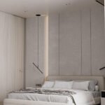 سرير جمتلان كتان بيج