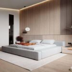 سرير سبلان متعدد ألوان كتان ناعم