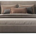 سرير اعزها مخمل بيج