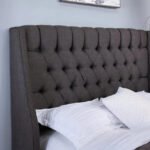 سرير كندي كتان رصاصي - الصورة 2