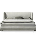 سرير كتلات كتان بيج