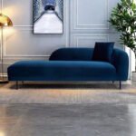 أريكة موج مخمل كحلي