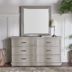 طاولة تزيين 6 أدراج بمرآة - تشارل