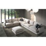 كنب زوية تشلن كتان بيج