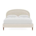 سرير كتان ناعم - سرير نفرين - سرير بيج - الاسره - سيمبل هوم