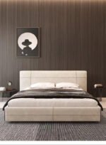 ⁦سرير براون مخمل بيج⁩ - الصورة ⁦3⁩