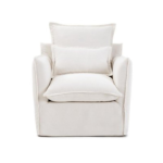 كرسي بيج كتان