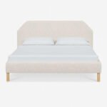 سرير صبر كتان بيج