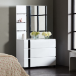 طاولة تزيين 3 أدراج مع مرآة - سولي