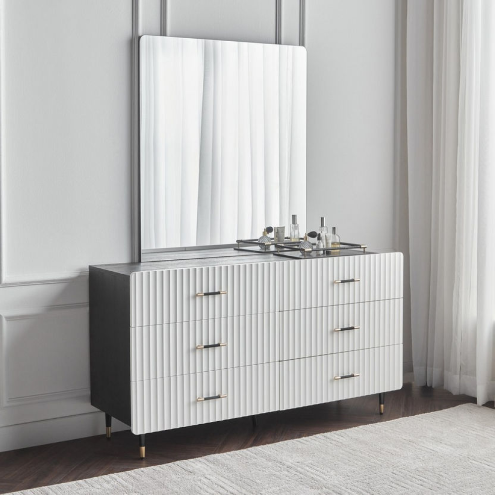 bb90ce00-8d72-48cd-b377-9fbb04bc7051-1000x1000-rofviERAel2pz5S2ETQVxe03XQLtL9NgekNlr0lr 6-Drawer Dressing Table With Mirror - Moon - Image 1
